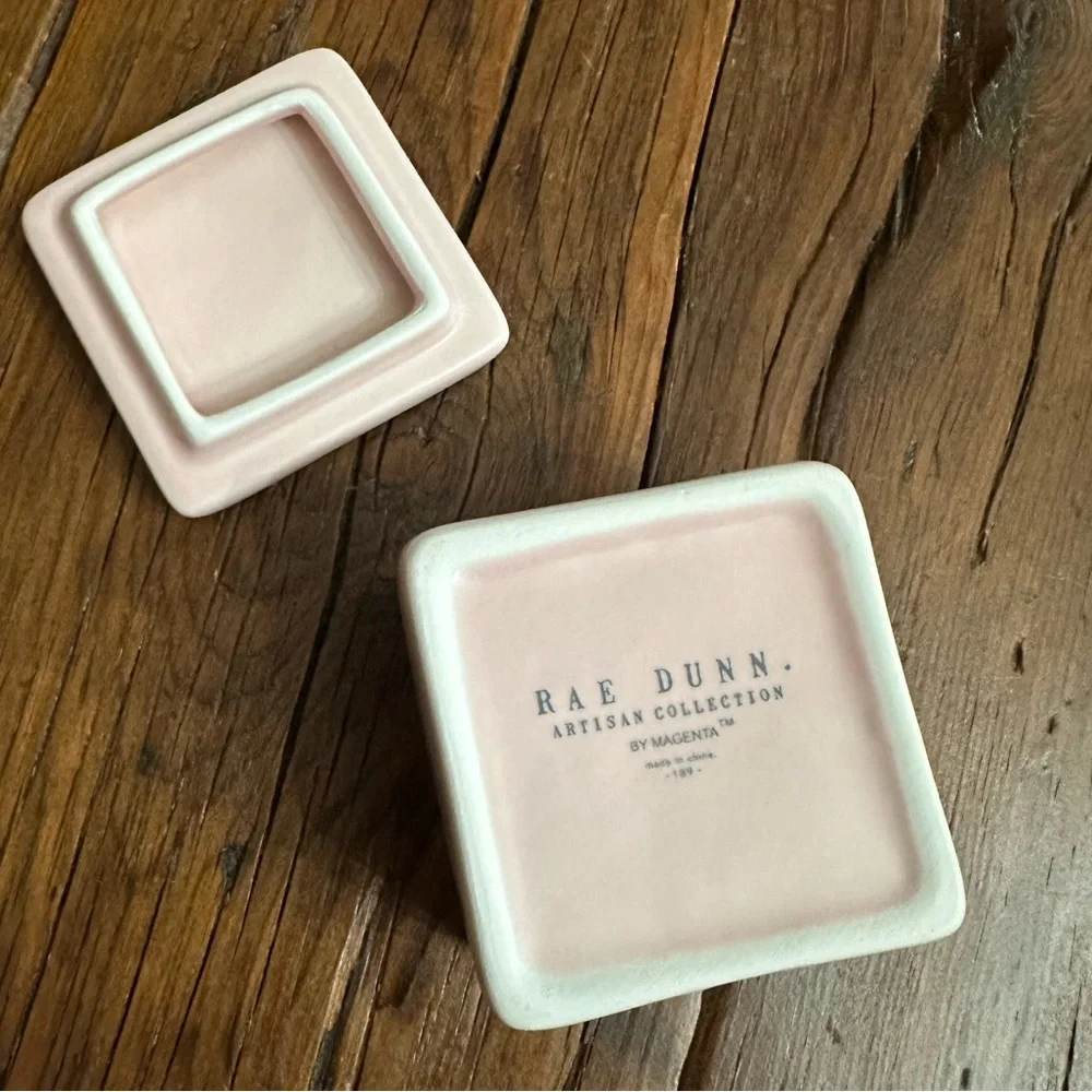 Rae Dunn Jewelry Box in Light Pink